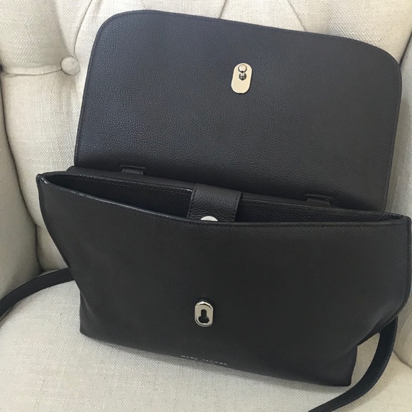 Marc Jacobs “Waverly” rich Chocolate Brown Suede Crossbody Bag - Picture 6 of 8